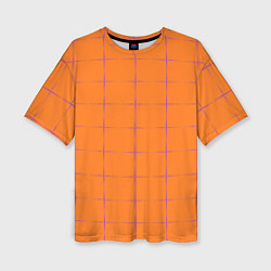 Футболка оверсайз женская Color orange stripe, цвет: 3D-принт