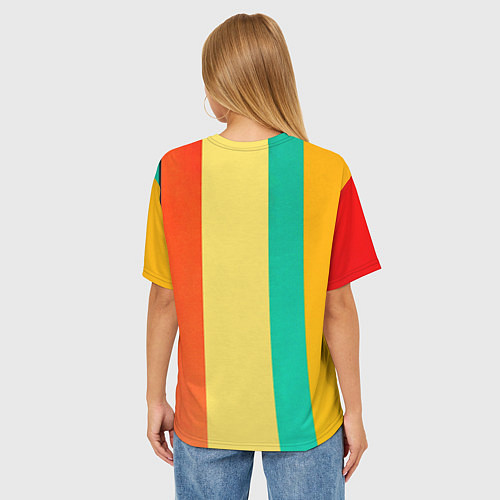 Женская футболка оверсайз Мужчина с пистолетом поп-арт / 3D-принт – фото 4