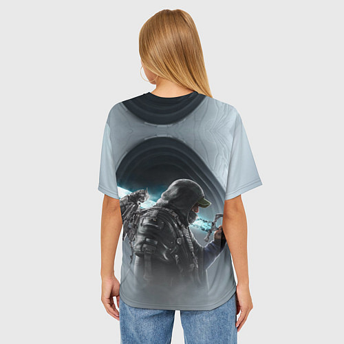 Женская футболка оверсайз Main hero Hell is us / 3D-принт – фото 4