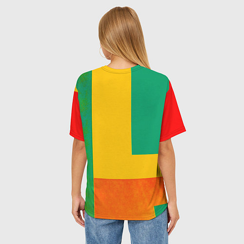 Женская футболка оверсайз Спартанский воин поп-арт / 3D-принт – фото 4