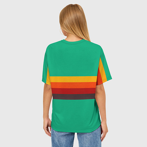 Женская футболка оверсайз Поп-арт автобус ГЗА-651 / 3D-принт – фото 4