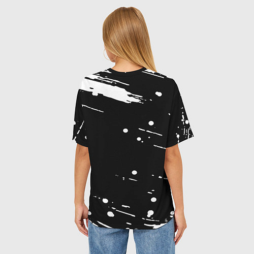Женская футболка оверсайз Dayz брызги красок / 3D-принт – фото 4