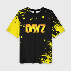 Футболка оверсайз женская Dayz краски желтые краски, цвет: 3D-принт