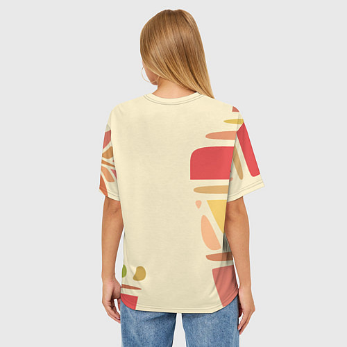 Женская футболка оверсайз Нефертити / 3D-принт – фото 4