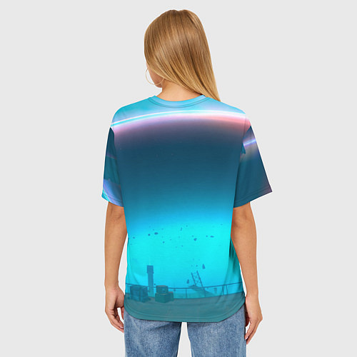 Женская футболка оверсайз Мияби дыньки мем ZZZ / 3D-принт – фото 4