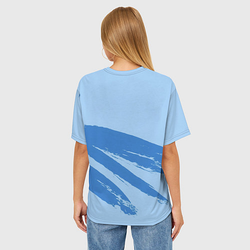 Женская футболка оверсайз Харука Сакура - Ветролом / 3D-принт – фото 4