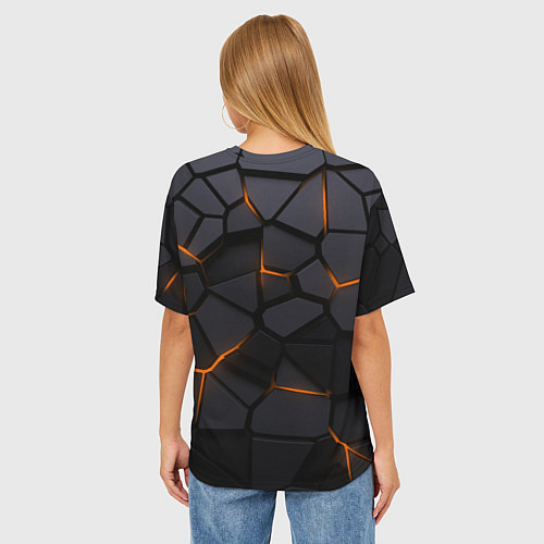 Женская футболка оверсайз Half Life - armor / 3D-принт – фото 4