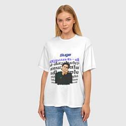 Футболка оверсайз женская Шуга - BTS, цвет: 3D-принт — фото 2