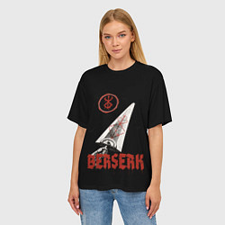 Футболка оверсайз женская Меч Берсерка, цвет: 3D-принт — фото 2
