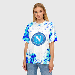Футболка оверсайз женская Наполи текстура краски, цвет: 3D-принт — фото 2