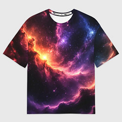 Футболка оверсайз женская Фантастические космические туманы, цвет: 3D-принт