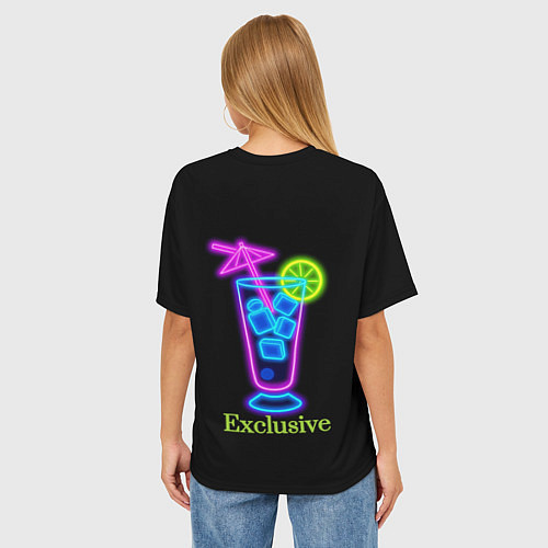 Женская футболка оверсайз Exclusive / 3D-принт – фото 4