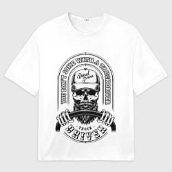 Футболка оверсайз женская Водитель грузовика, цвет: 3D-принт