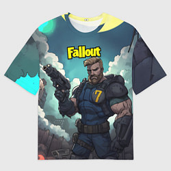 Женская футболка оверсайз Fallout седьмой