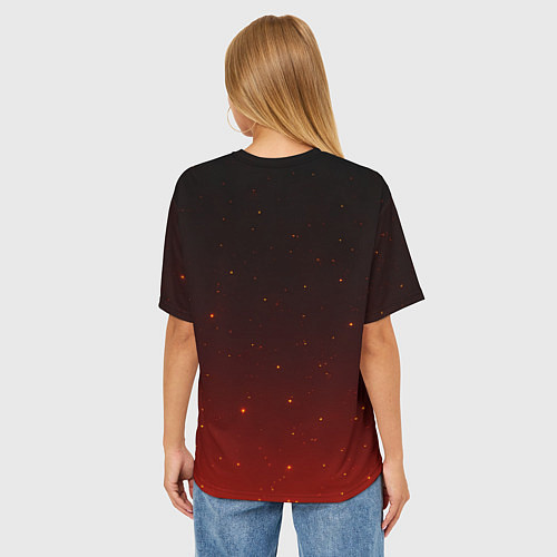 Женская футболка оверсайз Metallica в виде волков / 3D-принт – фото 4