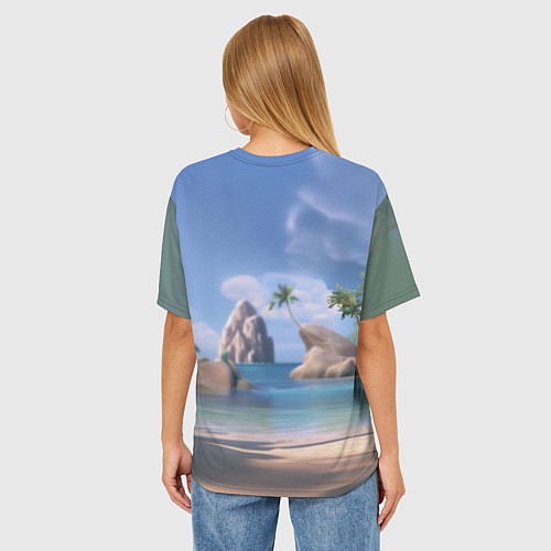 Женская футболка оверсайз Мем чотко Цыпа Джо / 3D-принт – фото 4