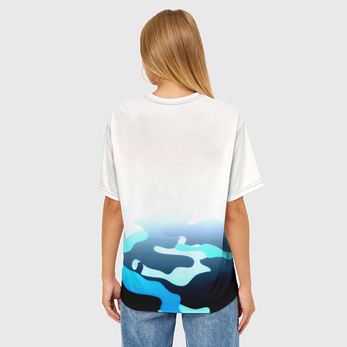 Женская футболка оверсайз Бавария Мюнхен камуфляж / 3D-принт – фото 4