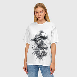 Футболка оверсайз женская Eerie Scarecrow, цвет: 3D-принт — фото 2