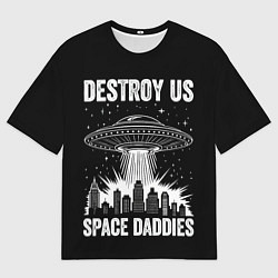 Футболка оверсайз женская Нападение нло, цвет: 3D-принт