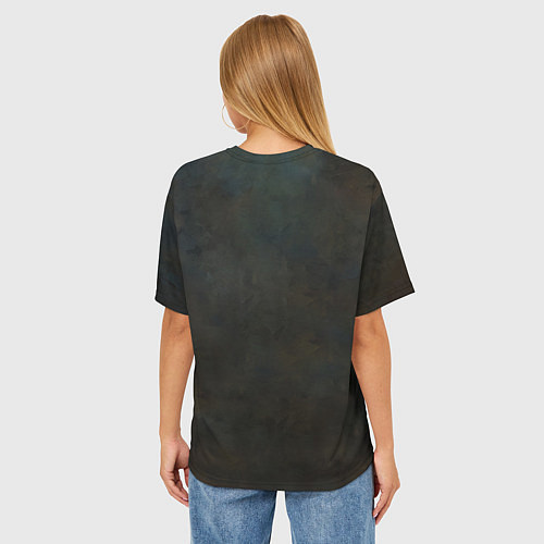 Женская футболка оверсайз Конь Ренессанс / 3D-принт – фото 4