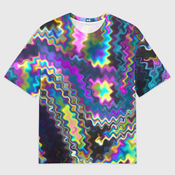 Футболка оверсайз женская Абстракция переливы, цвет: 3D-принт