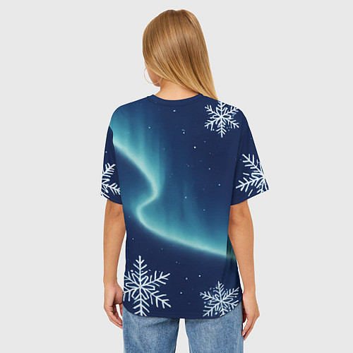 Женская футболка оверсайз С Новым 2026 годом / 3D-принт – фото 4
