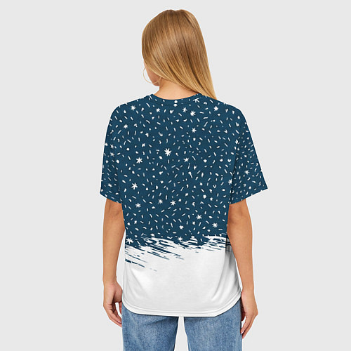 Женская футболка оверсайз Кот Бендер и огненный конь - 2026 / 3D-принт – фото 4