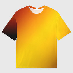 Футболка оверсайз женская Color yellow red gradient, цвет: 3D-принт