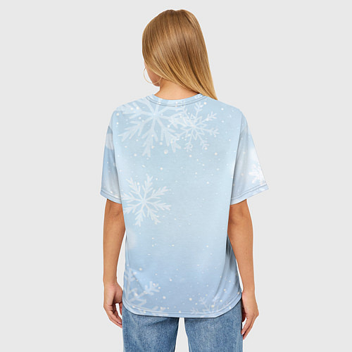 Женская футболка оверсайз Подарок от гнома / 3D-принт – фото 4