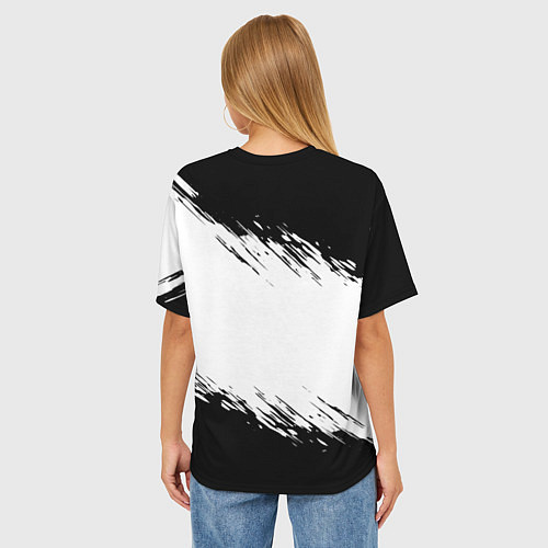 Женская футболка оверсайз Окак - кот мем / 3D-принт – фото 4