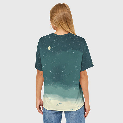 Женская футболка оверсайз Забавная мем - лошадка / 3D-принт – фото 4