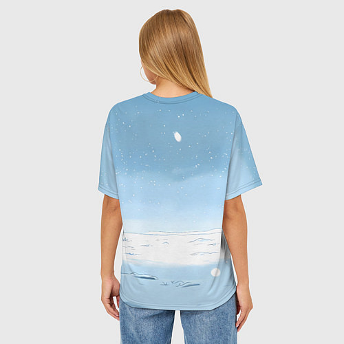 Женская футболка оверсайз Сердитая лошадка 2026 / 3D-принт – фото 4