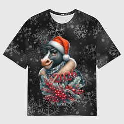 Женская футболка оверсайз Стильный жеребец