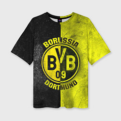 Футболка оверсайз женская Borussia Dortmund, цвет: 3D-принт