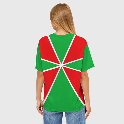 Женская футболка оверсайз Флаг ПВ / 3D-принт – фото 4