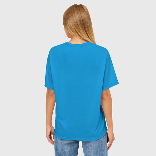 Женская футболка оверсайз Биатлон / 3D-принт – фото 4
