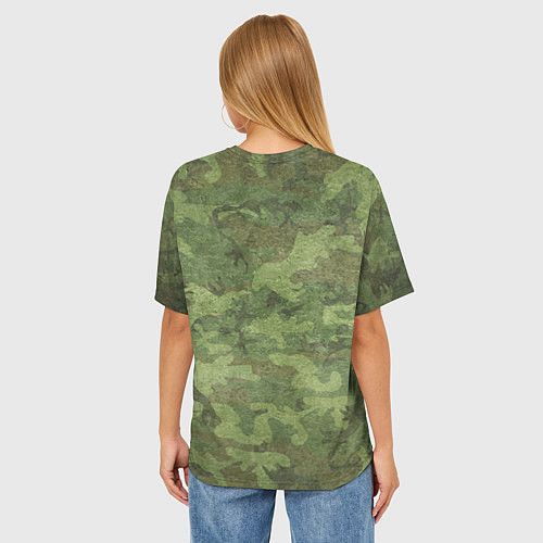 Женская футболка оверсайз Hunting & Fishing / 3D-принт – фото 4