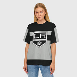 Футболка оверсайз женская Los Angeles Kings, цвет: 3D-принт — фото 2