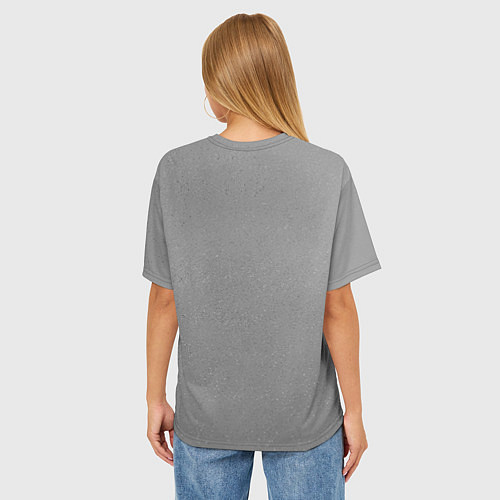 Женская футболка оверсайз Дэвид Боуи / 3D-принт – фото 4