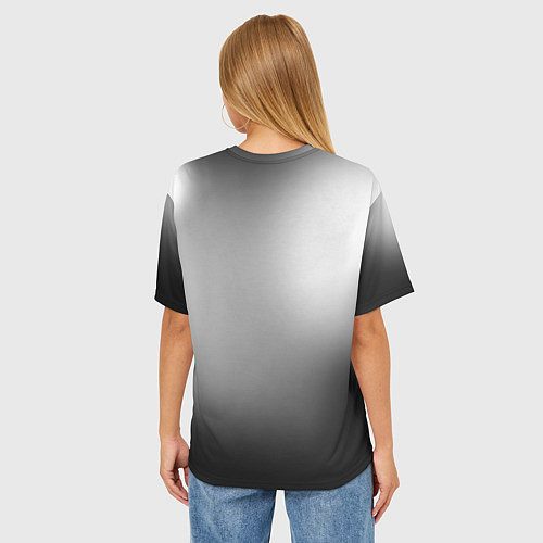 Женская футболка оверсайз Боб Марли поет / 3D-принт – фото 4