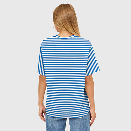 Женская футболка оверсайз Рыболовные войска / 3D-принт – фото 4