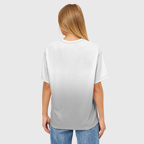 Женская футболка оверсайз Ярость самурая / 3D-принт – фото 4