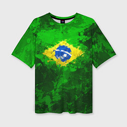 Футболка оверсайз женская Бразилия, цвет: 3D-принт