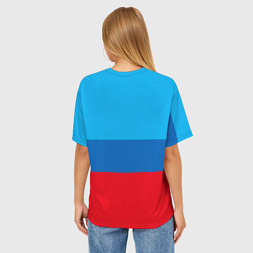 Женская футболка оверсайз Луганская республика / 3D-принт – фото 4