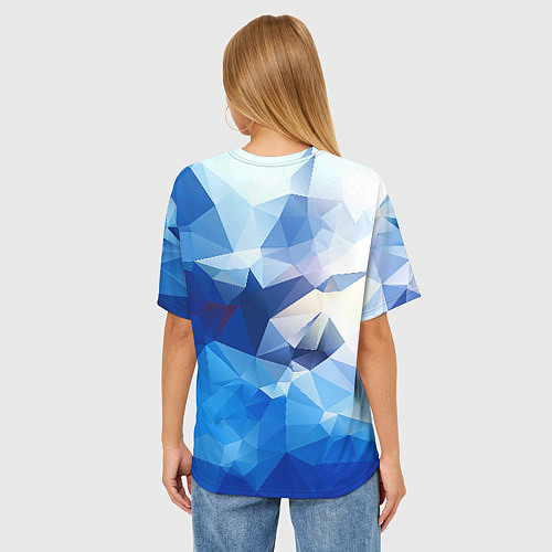 Женская футболка оверсайз Абстракция / 3D-принт – фото 4