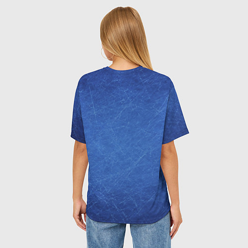 Женская футболка оверсайз Текстура / 3D-принт – фото 4