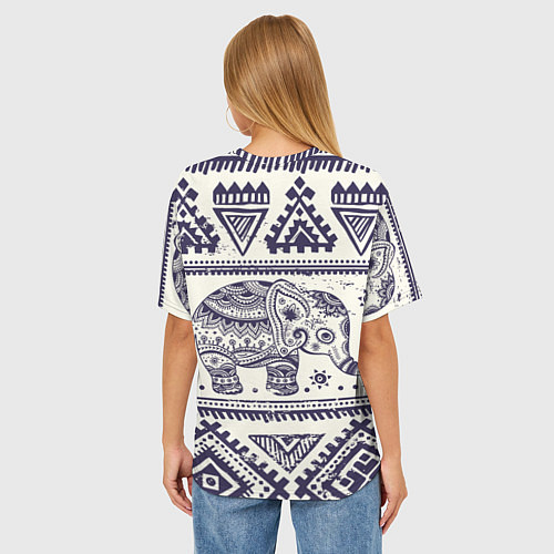 Женская футболка оверсайз Африка / 3D-принт – фото 4