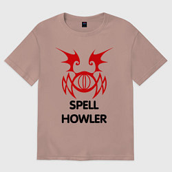 Женская футболка оверсайз Dark Elf Mage - Spell Howler