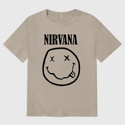 Футболка оверсайз женская Nirvana, цвет: миндальный