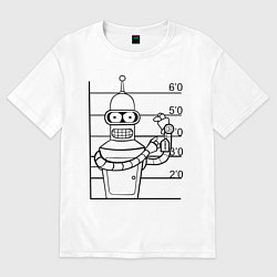 Футболка оверсайз женская Bender Wanted, цвет: белый